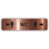 Piktogram - WC MUŽI DOPRAVA , ŽENY DO LEVA