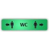 Piktogram - WC MUŽI DOPRAVA , ŽENY DO LEVA