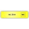 Cedule wc ženy – plast (piktogram)