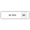 Cedule wc ženy – plast (piktogram)