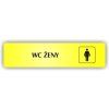 Cedule wc ženy – plast (piktogram)