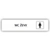 Cedule wc ženy – plast (piktogram)