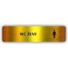 Cedule wc ženy – plast (piktogram)