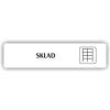 Cedule sklad – plast (piktogram)