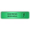 Cedule elektrická rozvodna – plast (piktogram)