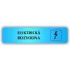 Cedule elektrická rozvodna – plast (piktogram)