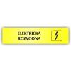 Cedule elektrická rozvodna – plast (piktogram)