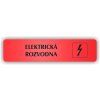 Cedule elektrická rozvodna – plast (piktogram)