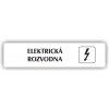 Cedule elektrická rozvodna – plast (piktogram)