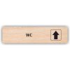 Piktogram - WC ŠIPKA NAHORŮ