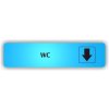 Piktogram - WC ŠIPKA DOLŮ