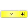 Piktogram - WC ŠIPKA DOLŮ