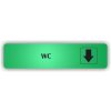 Piktogram - WC ŠIPKA DOLŮ