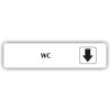 Piktogram - WC ŠIPKA DOLŮ