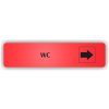 Piktogram - WC ŠIPKA DO PRAVA