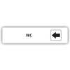 Piktogram - WC ŠIPKA DO LEVA