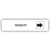 Piktogram - TOALETY ŠIPKA DO PRAVA
