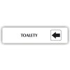Piktogram - TOALETY ŠIPKA DO LEVA