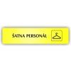Cedule šatna personál – plast (piktogram)
