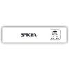 Cedule sprcha – plast (piktogram)