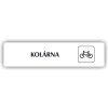Cedule kolárna – plast (piktogram)