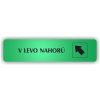 Piktogram - V LEVO NAHORŮ