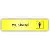 Cedule wc pánové – plast (piktogram)