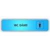 Cedule wc dámy – plast (piktogram)