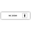 Cedule wc dámy – plast (piktogram)