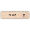 Cedule wc muži – plast (piktogram)
