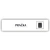 Cedule pračka – plast (piktogram)