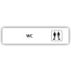 Piktogram - WC ŽENY DO LEVA MUŽI DO PRAVA
