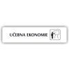 Cedule učebna ekonomie – plast (piktogram)