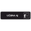 Cedule učebna aj - anglického jazyka – plast (piktogram)