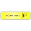 Cedule učebna fyziky – plast (piktogram)