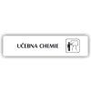Cedule učebna chemie – plast (piktogram)