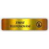 Cedule zákaz telefonování – plast (piktogram)