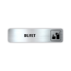 Štítek na dveře bufet | Označení (obdélník)