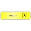 Cedule toalety vozíčkáři – plast (piktogram)