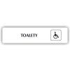 Cedule toalety vozíčkáři – plast (piktogram)