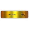 Cedule wc ženy/vozíčkáři – plast (piktogram)