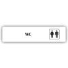 Cedule wc muži a ženy – plast (piktogram)
