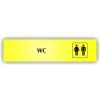 Cedule wc muži a ženy – plast (piktogram)