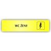 Cedule wc ženy – plast (piktogram)