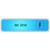 Cedule wc ženy – plast (piktogram)