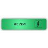 Cedule wc ženy – plast (piktogram)