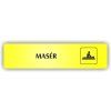 Cedule masér – plast (piktogram)