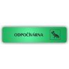 Cedule odpočívárna – plast (piktogram)