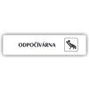Cedule odpočívárna – plast (piktogram)