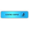 Cedule elektro odpad – plast (piktogram)